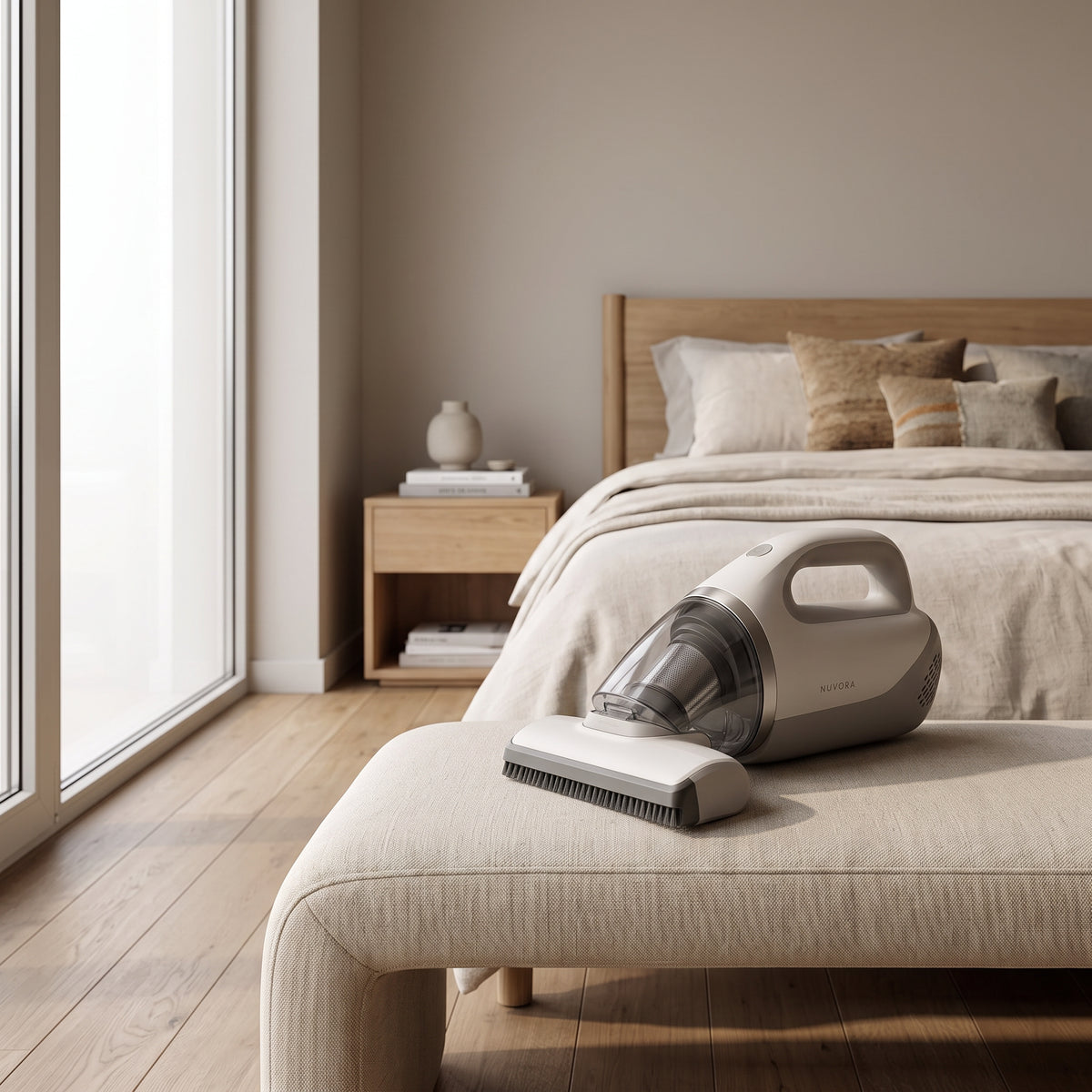 Nuvora AirClean im Schlafzimmer